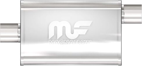 MagnaFlow Performance Exhaust Muffler 11124: 2"/2" Inlet/Outlet, 3.5x7x14" Oval, Stainless Steel, Satin Finish in Saudi Arabia