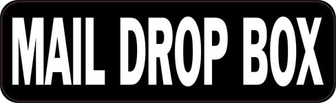 StickerTalk Mail Drop Box Vinyl Sticker, 10 inches by 3 inches in Saudi Arabia