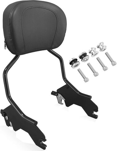 YHMOTO Detachable Sissy Bar Upright Passenger Backrest With Docking Hardware Kit Fit For Harley Low Rider FXLR Sport Glide FLSB S FXL S FXLTS ST FXLRST EL DIABLO FXRST 2018-2024 (Black) in Kuwait