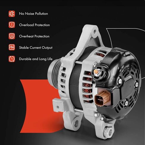 A-Premium Covelator متوافق مع Toyota Corolla 2017-2018 ، Corolla IM 2017-2018 & Scion IM 2016 ، 1.8L ، 12V 100A 6-GROOVE PROMLEY في اتجاه عقارب الساعة ، مع 4 دبوس بديل ، استبدل# 2706037150 ، 1042113174 in Saudi Arabia