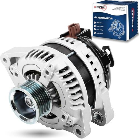 130A New Alternator Fits for Acura TSX 2009-2014, Honda Accord EX LX 2008 2009 2010 2011 2012, High Output Alternator Replacement 104210-5890, IF, 7-Groove, CW, Internal Regulator, 2.4L in Saudi Arabia