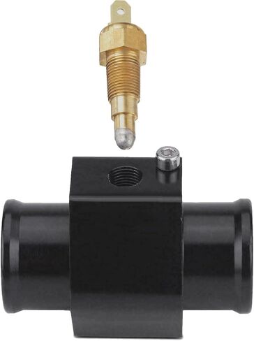 Universal Automotive Radiator in-Line Coolant Hose Fitting Adapter 1/8" NPT Electric Fan Grounding Thermostat Sensor Switch Wiring Kit (26mm, 190'F On - 175'F Off) in Kuwait