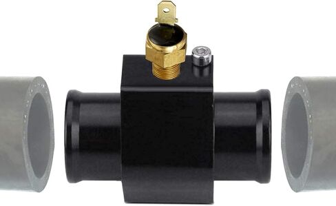 Universal Automotive Radiator in-Line Coolant Hose Fitting Adapter 1/8" NPT Electric Fan Grounding Thermostat Sensor Switch Wiring Kit (26mm, 190'F On - 175'F Off) in Kuwait
