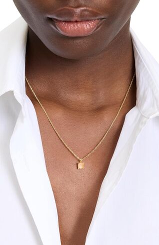 kate spade new york 6mm Square Pendant, Blue Gold in Saudi Arabia