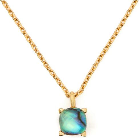 kate spade new york 6mm Square Pendant, Blue Gold in Saudi Arabia