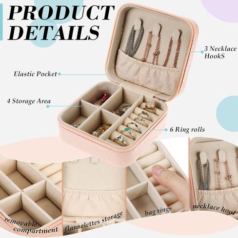 Batiyeer 80 Pcs Small Jewelry Boxes Bulk Mini Travel Jewelry Case Organizer for Women Wedding Bridesmaid Proposal Valentine Return Gift in Saudi Arabia