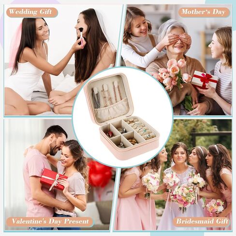Batiyeer 80 Pcs Small Jewelry Boxes Bulk Mini Travel Jewelry Case Organizer for Women Wedding Bridesmaid Proposal Valentine Return Gift in Saudi Arabia