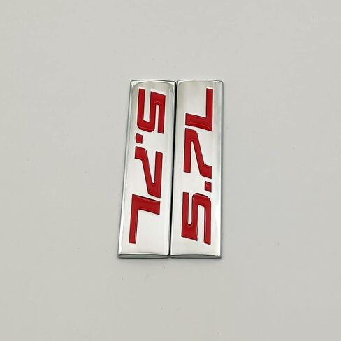 Metal Emblem CAR Bumper Trunk Fender Decal Logo Badge Chrome RED 5.7L 5.7 L (Black Red) in Saudi Arabia