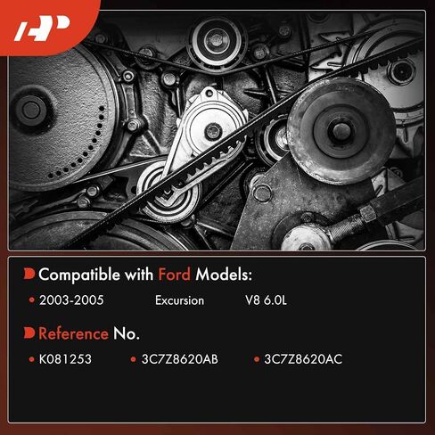 A-Premium Engine حزام Serpentine Drive متوافق مع Ford Sprotsion 2003 2004 2005 ، V8 6.0L in Saudi Arabia