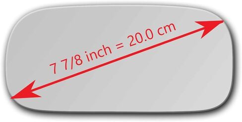 Check Size - More Than One Option Available - Replacement Flat Mirror Glass with Full Size Adhesive for 2006-2011 Buick Lucerne Driver Side View Left LH in Saudi Arabia