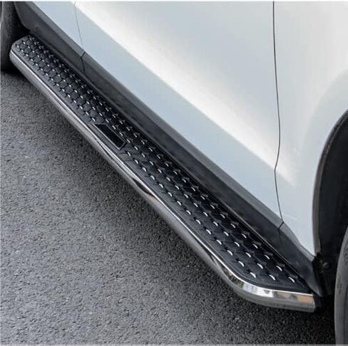 2pcs/مجموعة الألومنيوم الجري خطوات جانبية قضبان nerf تناسب Toyota Harrier Venza 2021 2022 2023 2024 2025 W/Hounded Brackets in Saudi Arabia