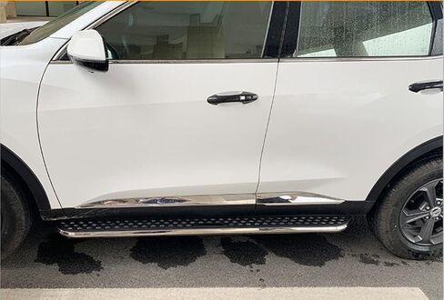 2pcs/مجموعة الألومنيوم الجري خطوات جانبية قضبان nerf تناسب Toyota Harrier Venza 2021 2022 2023 2024 2025 W/Hounded Brackets in Saudi Arabia