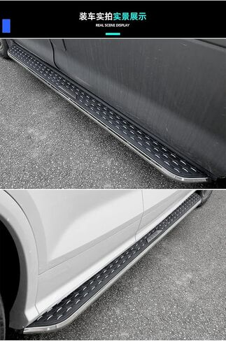 2pcs/مجموعة الألومنيوم الجري خطوات جانبية قضبان nerf تناسب Toyota Harrier Venza 2021 2022 2023 2024 2025 W/Hounded Brackets in Saudi Arabia