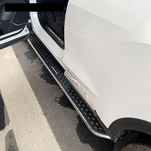 2pcs/مجموعة الألومنيوم الجري خطوات جانبية قضبان nerf تناسب Toyota Harrier Venza 2021 2022 2023 2024 2025 W/Hounded Brackets in Saudi Arabia