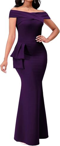 فساتين رسمية أنيقة من VisiChenup للنساء، فستان طويل طويل مثير لحفلات الكوكتيل والزفاف والحفلات المسائية in Kuwait