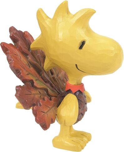 Enesco Peanuts by Jim Shore Harvest Woodstock in Turkey Costume Miniature Figurine- Stone Resin Hand Crafted Painted Collectible Thanksgiving Peanuts Snoopy Mini Figurines Home Decor Statue, 3.35 Inch in Saudi Arabia