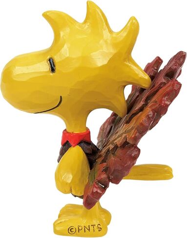 Enesco Peanuts by Jim Shore Harvest Woodstock in Turkey Costume Miniature Figurine- Stone Resin Hand Crafted Painted Collectible Thanksgiving Peanuts Snoopy Mini Figurines Home Decor Statue, 3.35 Inch in Saudi Arabia
