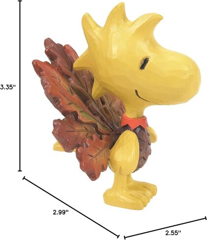 Enesco Peanuts by Jim Shore Harvest Woodstock in Turkey Costume Miniature Figurine- Stone Resin Hand Crafted Painted Collectible Thanksgiving Peanuts Snoopy Mini Figurines Home Decor Statue, 3.35 Inch in Saudi Arabia