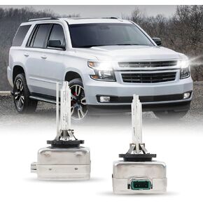 D3S Xenon HID Headlight Bulbs 6000K Cool White 35W Compatible with 2015-2020 Chevy Tahoe Suburban, D3S C1 Replacement Headlamps Projector Lights, Pack of 2 in Kuwait