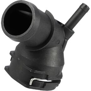 Motoforti Engine Coolant Hose Connector, for Volkswagen Tiguan 2009-2017, No.5QD122291N, Plastic, Black, 1 Pcs in Kuwait