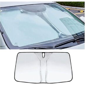 Car Windscreen Sun Shade for Toyota Prius (XW20) 2.Gen 2003 2004 2005 2006 2007 2008 2009 2010, Car Windshield Sun Shade Sun Protection Block UV Rays Sun Visor Accessories,Black in Kuwait