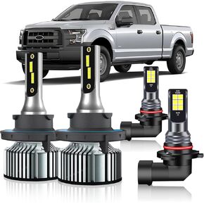 9005/HB3 H11 Bulbs Combo H8 H9 Fog Bulb, Super Brightness 200W 40000LM H11 and 9005 Powersports Light Bulbs 6000K, Pack of 4 in Saudi Arabia
