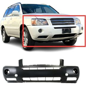 FITPARTS متوافقة مع غطاء المصد الأمامي 2006-2007 تويوتا هايلاندر هايبرد المحدودة الرياضة 06 07. جديد ، مسبوق وجاهز للطلاء. مع ثقوب الضوء الضباب. ث/س/ساحة وقوف السيارات الثقوب مستشعر. in Kuwait