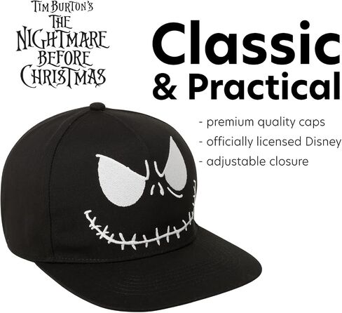 Disney Nightmare Before Christmas Baseball Cap, Jack Skellington Snapback Hat for Men in Saudi Arabia