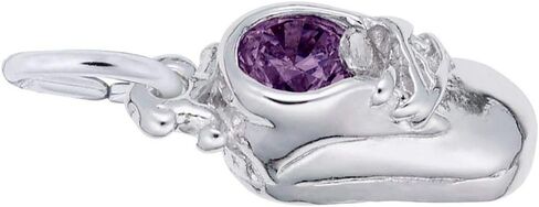 Sterling Silver June Baby Shoe Charm in Saudi Arabia