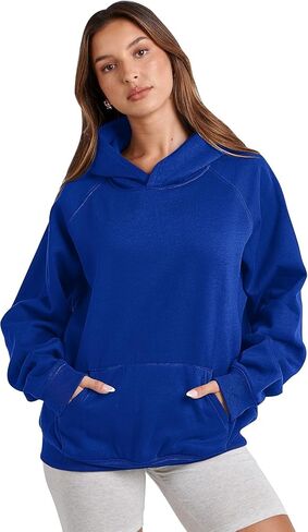 نساء كامو هوديي ورقة القيقب طباعة كبيرة الحجم الصوف مقنعين قميص قميص عصري هوديي pullover مع جيب in Kuwait