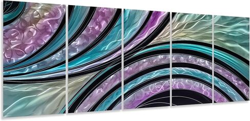 NDCSKYART COLLULFULLEUL Aluminium 3D Substract Wall Sculpture - مجموعة من 5 قطع in Kuwait