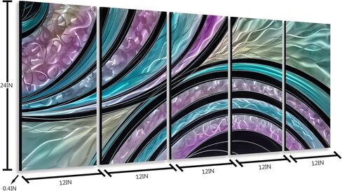 NDCSKYART COLLULFULLEUL Aluminium 3D Substract Wall Sculpture - مجموعة من 5 قطع in Kuwait