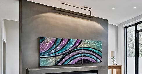 NDCSKYART COLLULFULLEUL Aluminium 3D Substract Wall Sculpture - مجموعة من 5 قطع in Kuwait
