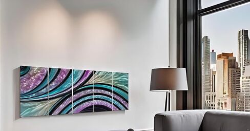 NDCSKYART COLLULFULLEUL Aluminium 3D Substract Wall Sculpture - مجموعة من 5 قطع in Kuwait