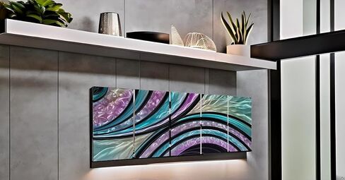 NDCSKYART COLLULFULLEUL Aluminium 3D Substract Wall Sculpture - مجموعة من 5 قطع in Kuwait