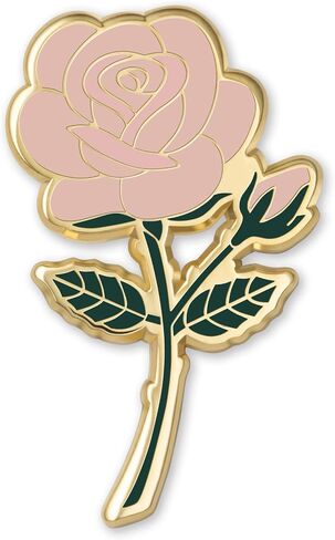 Rose Enamel Pins June Birth Month Flower Elegant Lapel & Brooch, Perfect for Bulk Gifts, Floral Lovers, Wedding Suits Birthday Gift and Flower Accessory for Floral Lovers - Great Gift Idea Rose Pin Brooch in Saudi Arabia