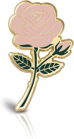 Rose Enamel Pins June Birth Month Flower Elegant Lapel & Brooch, Perfect for Bulk Gifts, Floral Lovers, Wedding Suits Birthday Gift and Flower Accessory for Floral Lovers - Great Gift Idea Rose Pin Brooch in Saudi Arabia