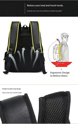 Business Men and Women PU Leather Backpack 15.6inch Laptop Waterproof Backpack Travel Commuter Lightweight schoolbag (Brown backpack8,Medium) in Saudi Arabia