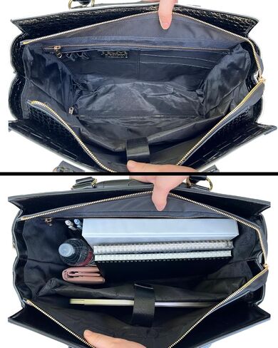 JKM & Company Rolling Laptop Bag Women, Rolling Briefcase for Women, 13"-17" Inch Laptop Bag with Wheels in Saudi Arabia