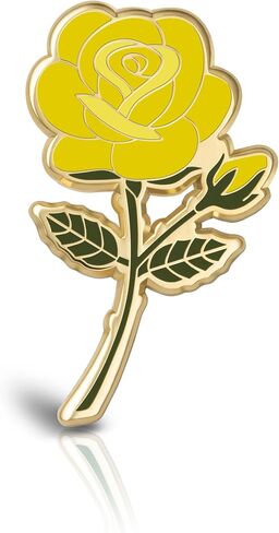 Rose Enamel Pins June Birth Month Flower Elegant Lapel & Brooch, Perfect for Bulk Gifts, Floral Lovers, Wedding Suits Birthday Gift and Flower Accessory for Floral Lovers - Great Gift Idea Rose Pin Brooch in Saudi Arabia
