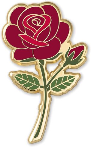 Rose Enamel Pins June Birth Month Flower Elegant Lapel & Brooch, Perfect for Bulk Gifts, Floral Lovers, Wedding Suits Birthday Gift and Flower Accessory for Floral Lovers - Great Gift Idea Rose Pin Brooch in Kuwait