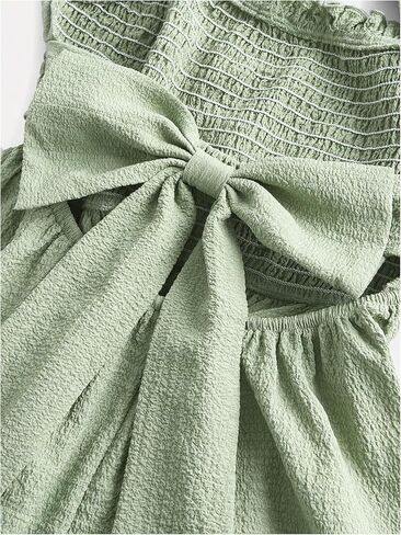 الفتاة bowknot مفتوحة الظهر الأميرة اللباس كروس الصليب الكشكش in Saudi Arabia