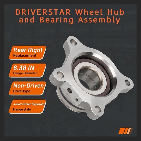 (Pair) DRIVESTAR 512228+512227 Rear Wheel Hub & Bearing for Lexus GX460 2010 11 12 13 2014, 2003-2009 for Lexus GX470 2003-2013 for Toyota 4Runner 2007-2013 for Toyota FJ Cruiser,4 Lug w/ABS in Saudi Arabia