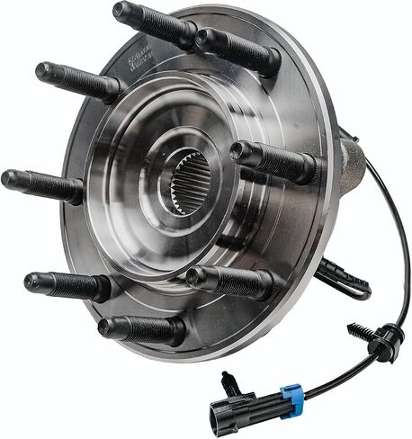 Detroit Axle - Hub Bront Wheel Lear for Chevy GMC Silverado Sierra 2500 3500 HD ، Suburban Yukon XL 2500 Hummer H2 ، محمل عجلة بديل وتجميع المحور in Kuwait