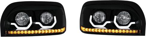 Blackout Freightliner Century Projection Headlights Driver and Passenger in Saudi Arabia