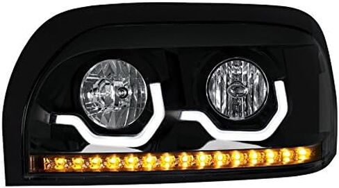 Blackout Freightliner Century Projection Headlights Driver and Passenger in Saudi Arabia