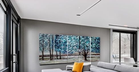 NDCSKYART COLLULFULLEUL Aluminium 3D Substract Wall Sculpture - مجموعة من 5 قطع in Kuwait