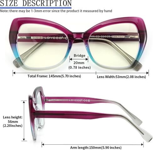 2/4/5 Pack Square Reading Glasses Blue Light Blocking Readers Spring Hinge for Women Men in Kuwait
