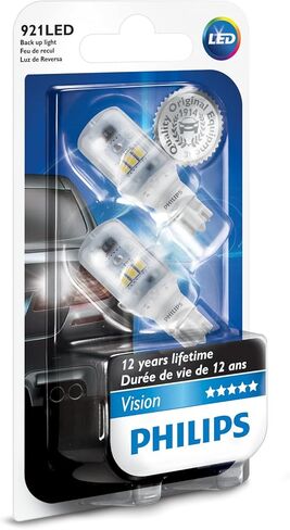 فيليبس 1156 مصباح LED للرؤية الحمراء المكثفة للإيقاف/الخلفي، عبوتان in Kuwait