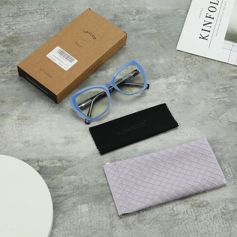 2/4/5 Pack Square Reading Glasses Blue Light Blocking Readers Spring Hinge for Women Men in Kuwait